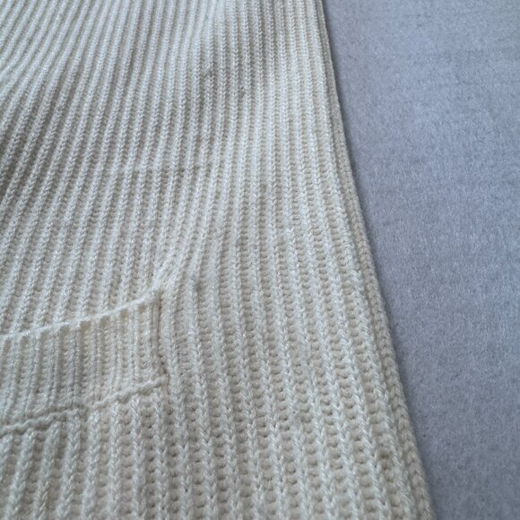 Yarnworks Vintage Large Heavy Ivory Cardigan Sweater - Picture 6 of 7